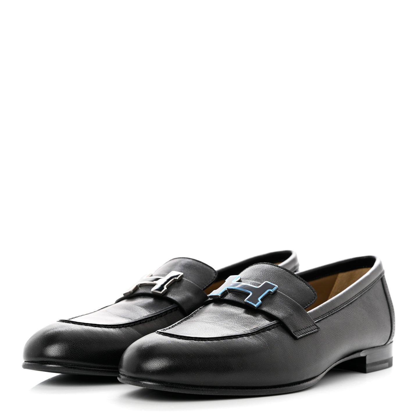 Goatskin Womens Paris Loafers 37 Black