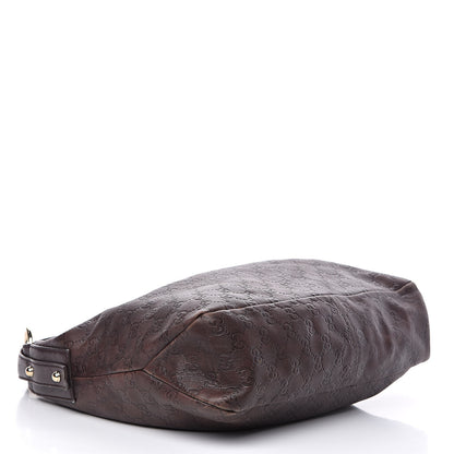 Gucci Guccissima Medium Horsebit Chain Hobo Dark Brown 4 of 15
