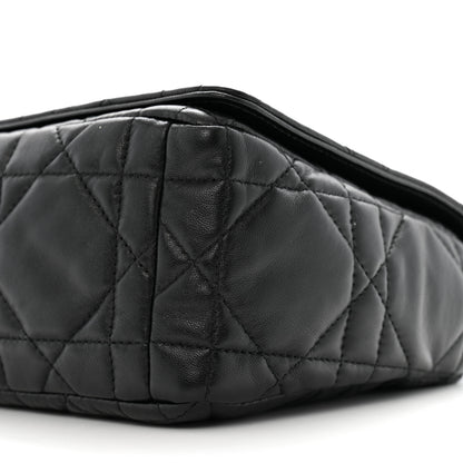 Christian Dior Calfskin Macrocannage Medium Caro Bag Black 10 of 11