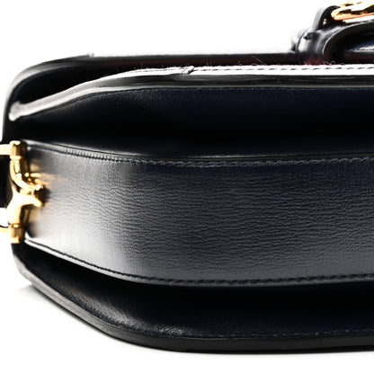 Gucci Lanzo Stretch Cord Azalea Calfskin Horsebit 1955 Shoulder Bag Lipstick Rose Blue 9 of 10