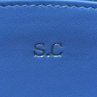 Hermes Swift Horseshoe Birkin 25 Vert Vertigo Bleu Hydra 8 of 14