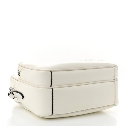 Burberry Coated Canvas Horseferry Print Medium Camera Bag White 4 of 10