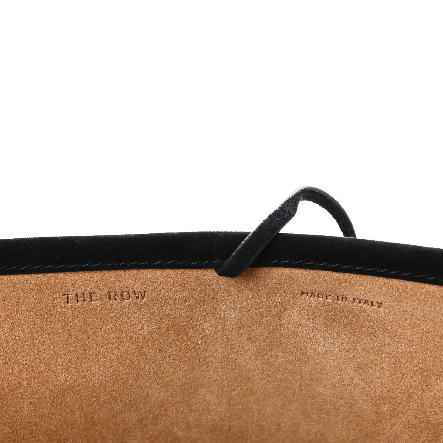 The Row Suede Calfskin Medium N/S Park Tote Black 6 of 10