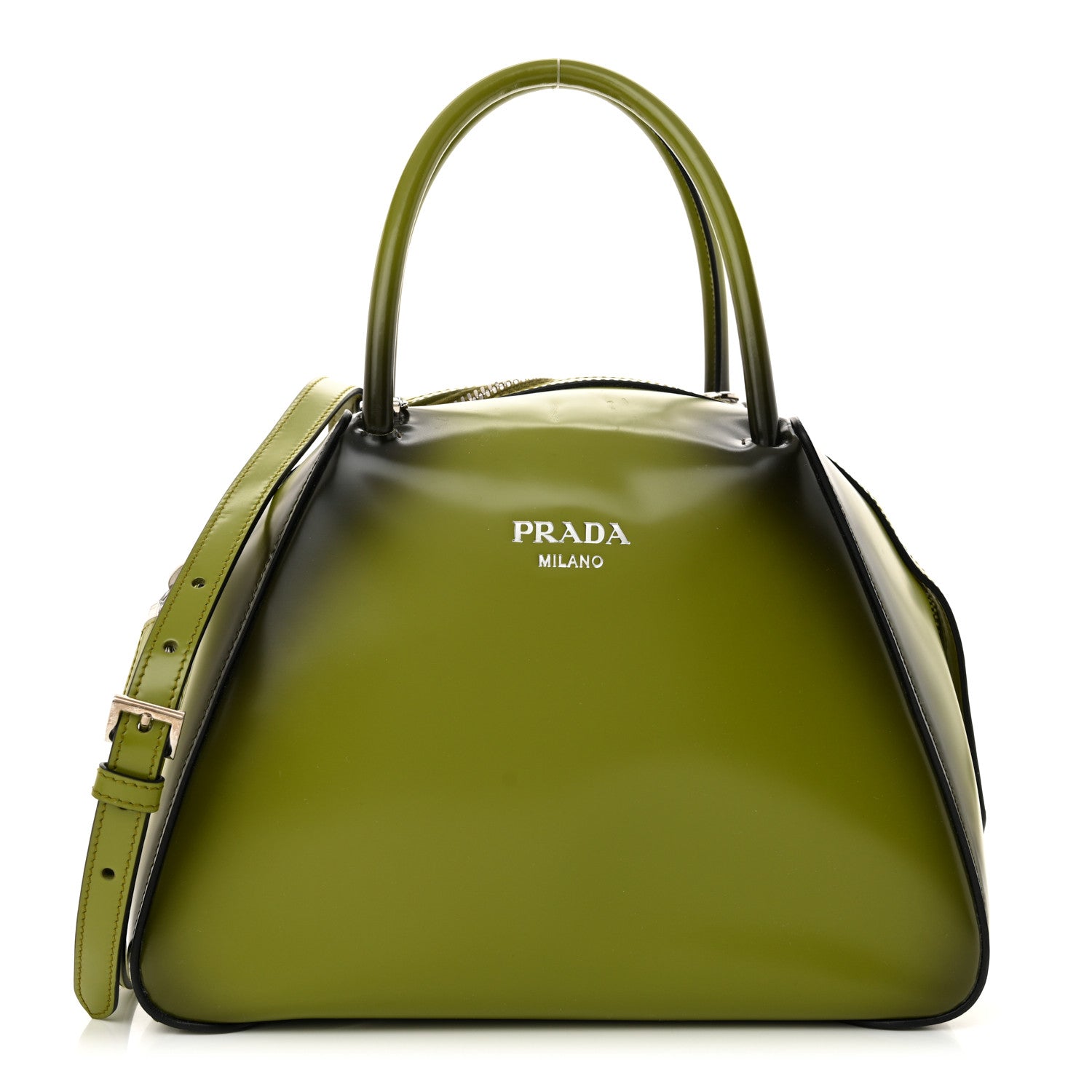 Prada Spazzolato Small Supernova Handbag Edera Sfumato 1640943
