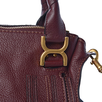 Chloe Calfskin Medium Marcie Satchel Dark Velvet 7 of 13