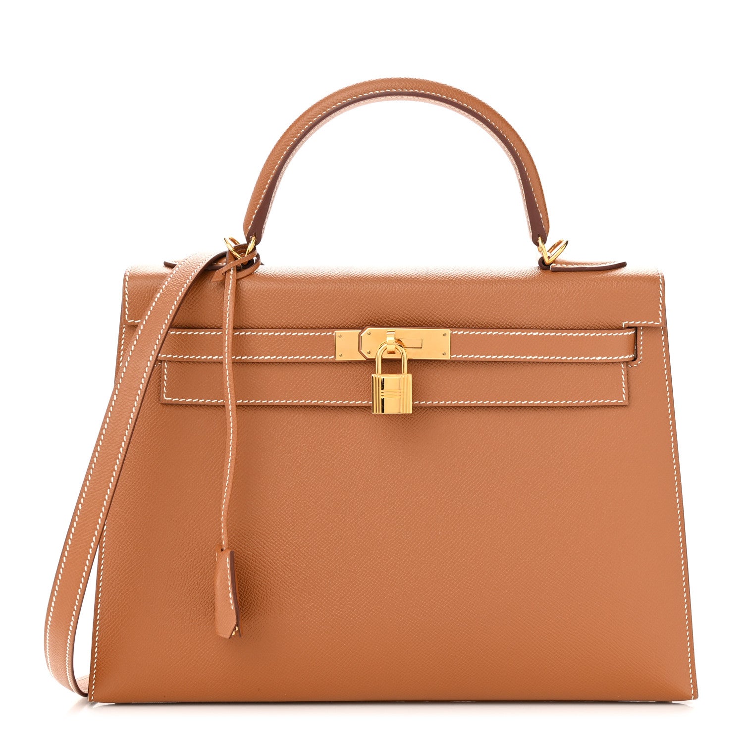 Hermes Epsom Kelly Sellier 32 Gold 1 of 12