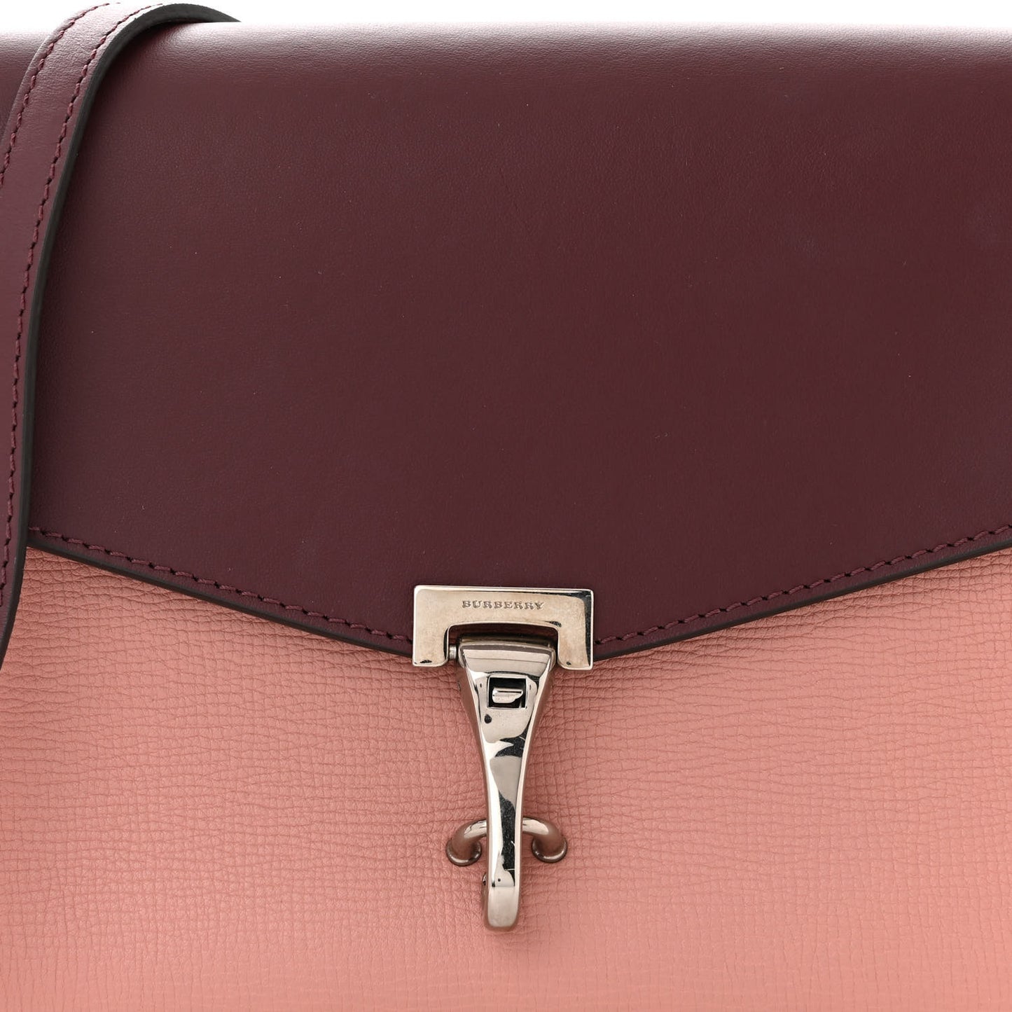Derby Calfskin Bi-Color Small Macken Crossbody Bag Dusty Rose