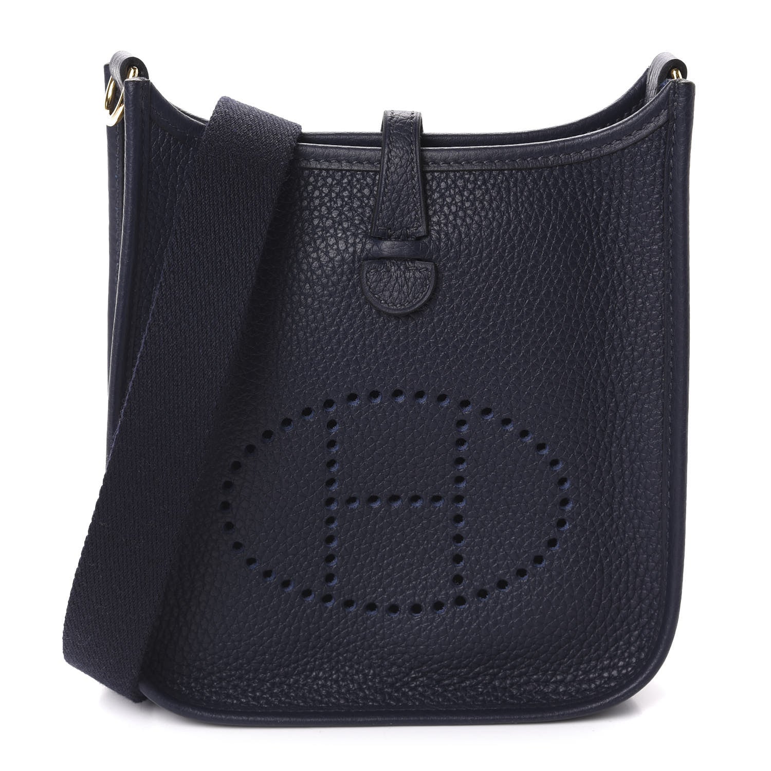 Hermes Taurillon Clemence Evelyne TPM Bleu Nuit 1 of 10