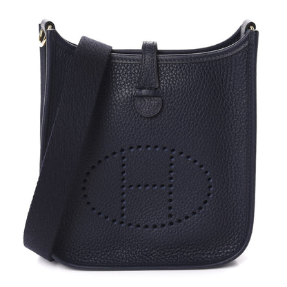 Hermes Taurillon Clemence Evelyne TPM Bleu Nuit 1 of 10