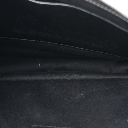 Saint Laurent Metallic Lambskin Matelasse Monogram Medium Niki Chain Satchel Argento 5 of 19