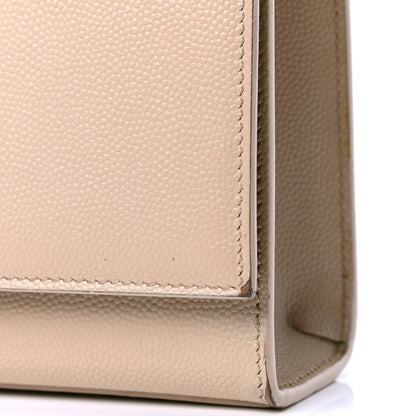 Saint Laurent Grain De Poudre Medium Monogram Kate Satchel Marble Pink 3 of 6