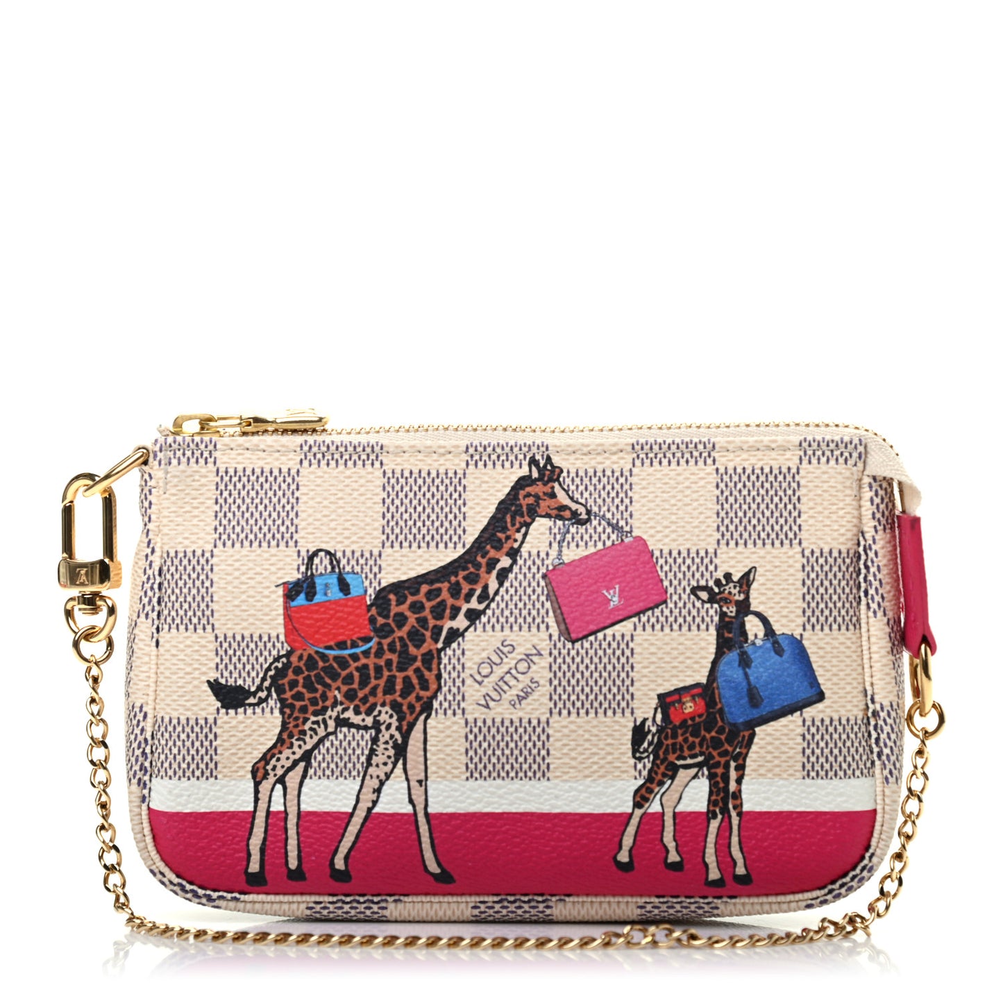Damier Azur 2017 Christmas Animation Mini Pochette Accessories
