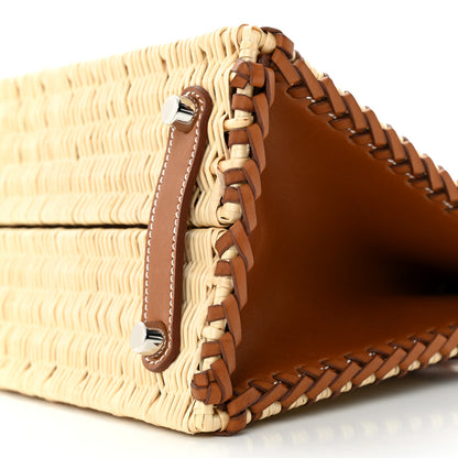 Hermes Wicker Barenia Picnic Birkin 25 Naturel Fauve 9 of 11