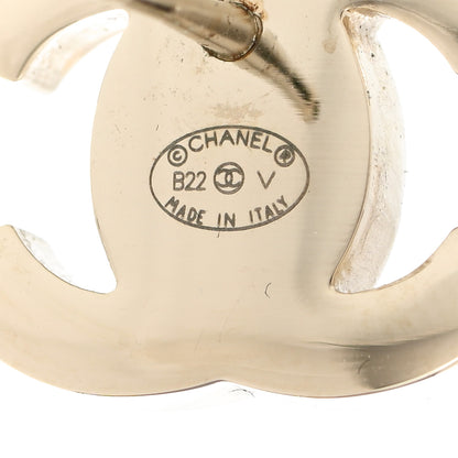 Chanel Metal CC Turnlock Earrings Gold 4 of 5