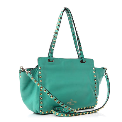 Valentino Garavani Vitello Small Rockstud Tote Colibri 3 of 11