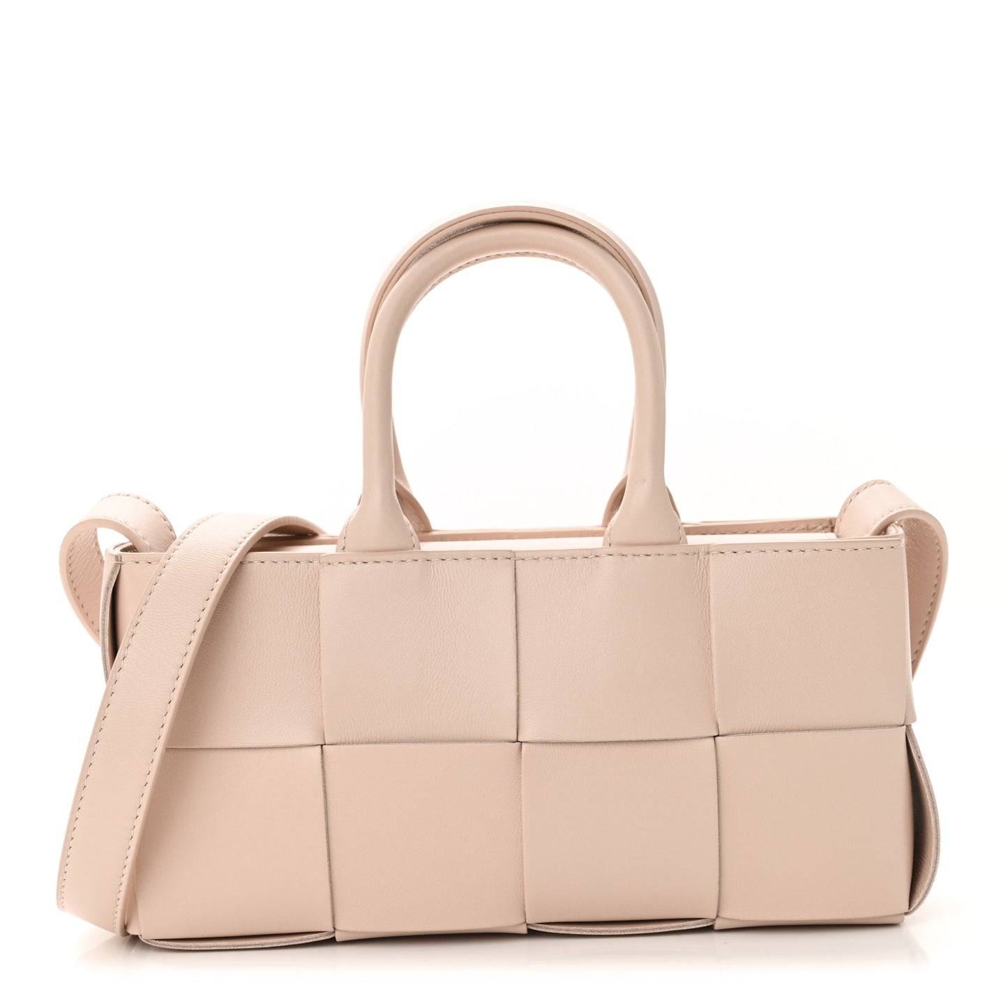 Nappa Maxi Intreccio Mini Arco East West Tote Lotus
