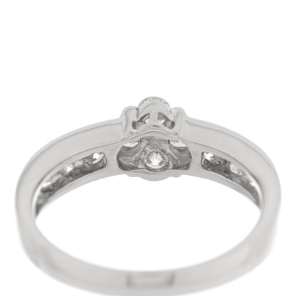 Parker & West by FASHIONPHILE Platinum Diamond .70ctw Flower Ring 53 6.5 8 of 10