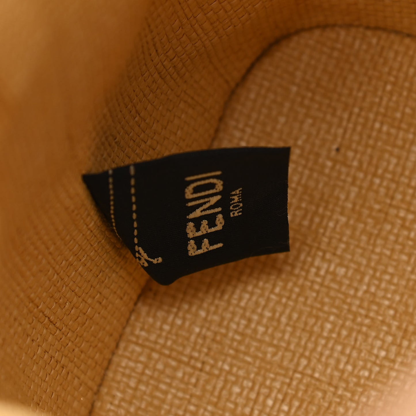 Raffia Vitello King Lucido F is Fendi FF Embroidered Mini Mon Tresor Bucket Bag Grano Sand