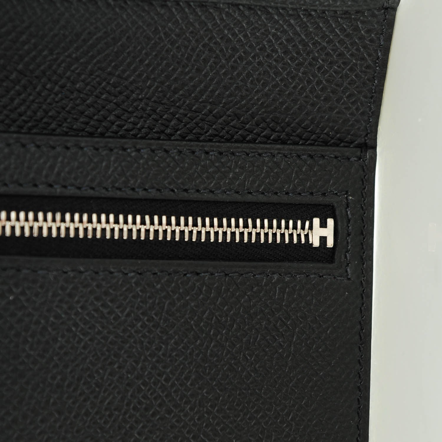Hermes Epsom Bearn Compact Wallet Black 10 of 10
