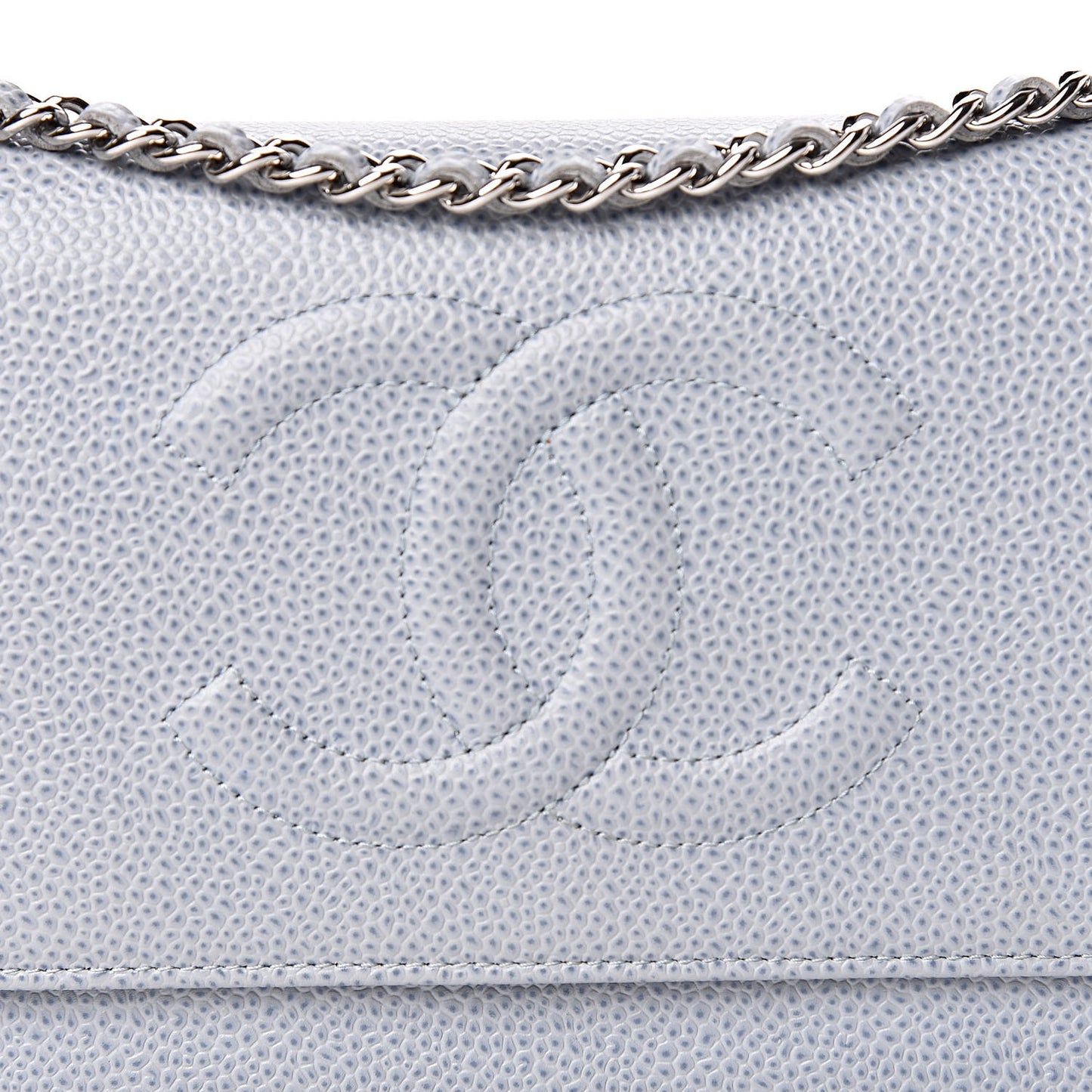 Caviar Timeless CC Wallet On Chain WOC Light Blue