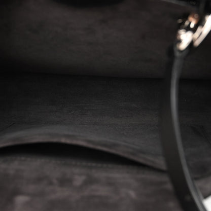 Jimmy Choo Calfskin Large Varenne Logo Top Handle Satchel Black 6 of 11