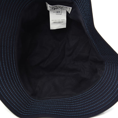 Hermes Cotton Bucket Hat 60 Blue 4 of 4