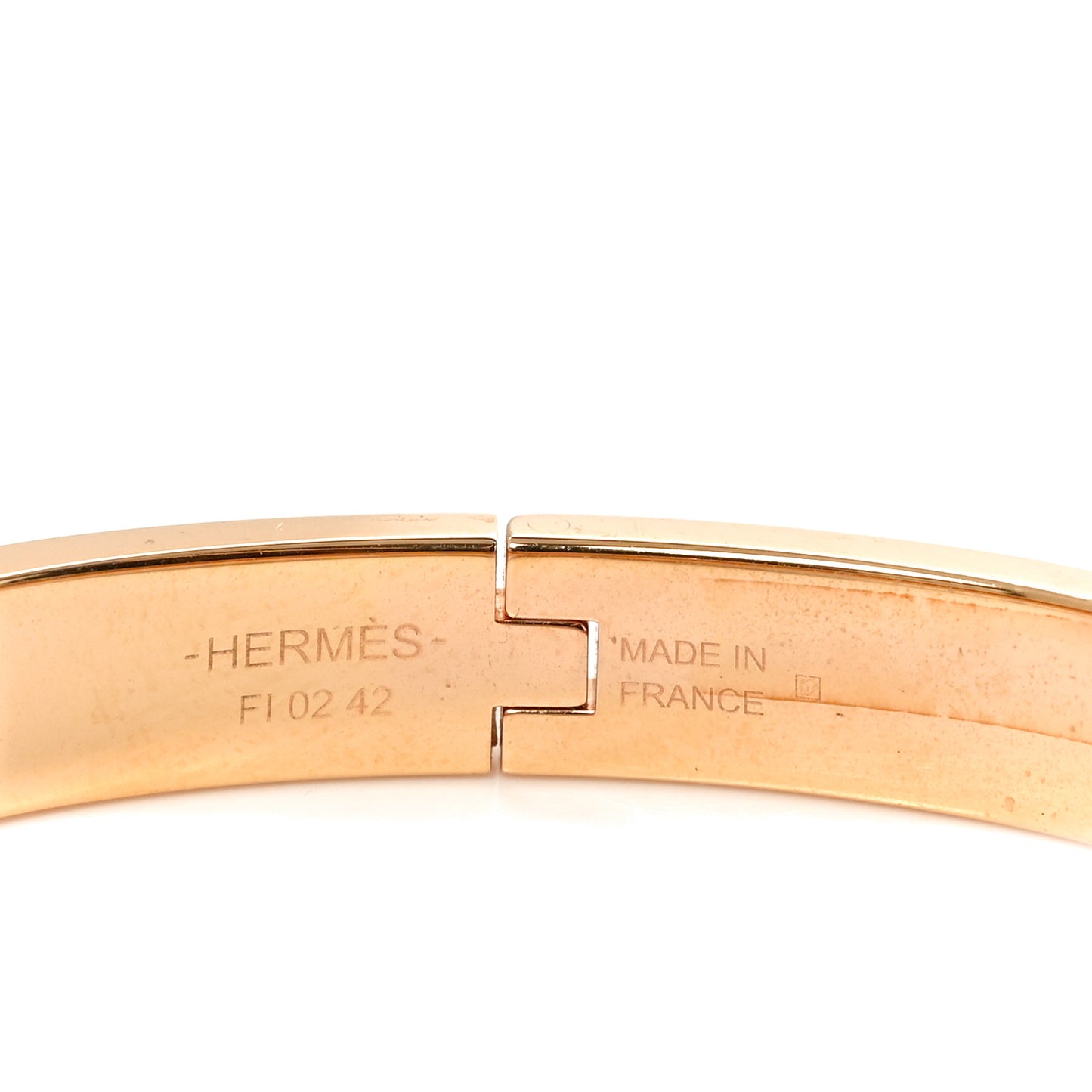 Enamel Mini Clic Chaine d'Ancre Bracelet GM Marron Glace