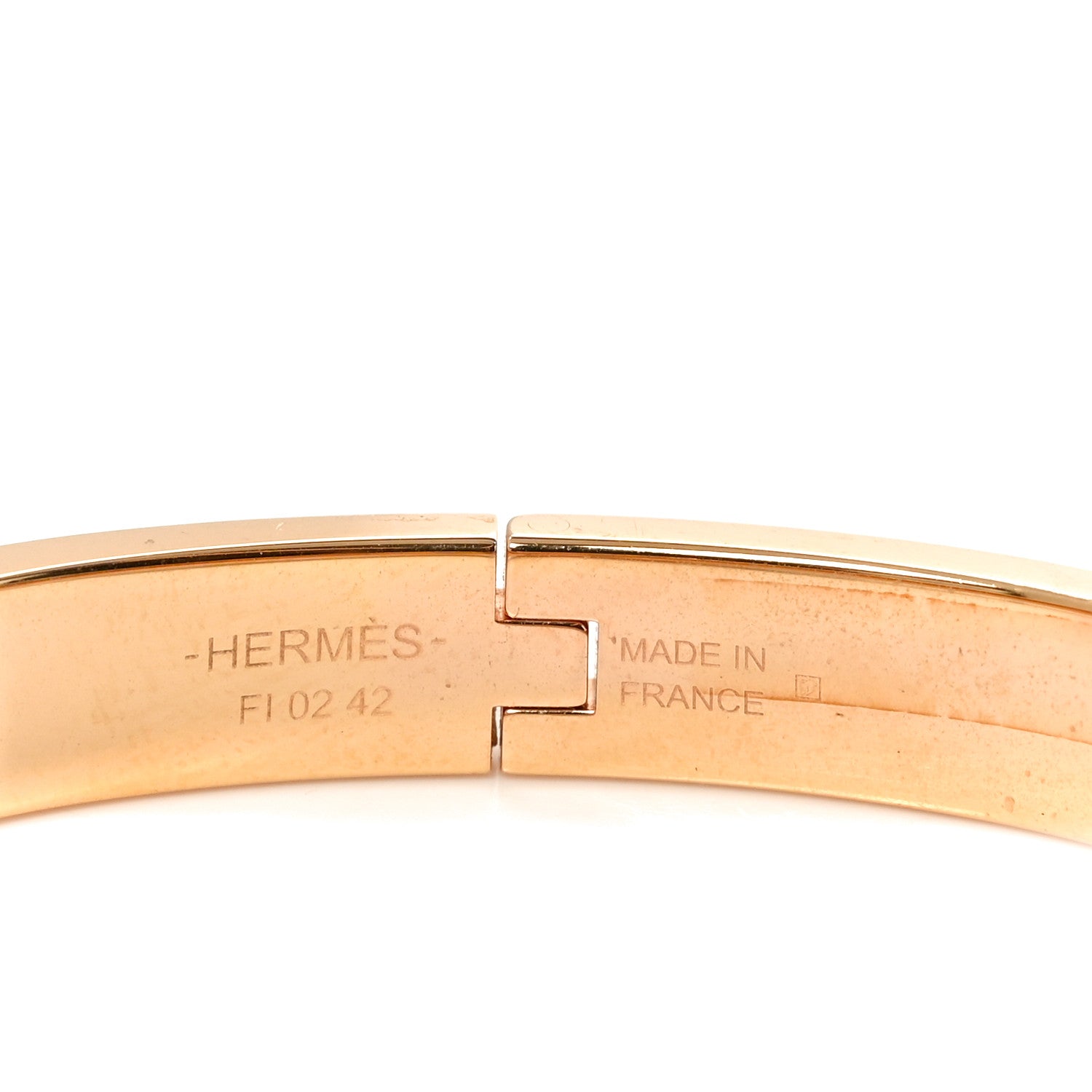 Hermes Enamel Mini Clic Chaine d'Ancre Bracelet GM Marron Glace 4 of 5