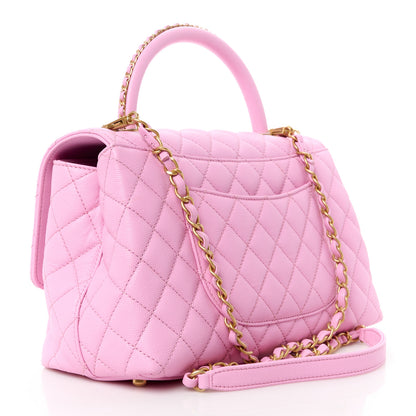 Chanel Caviar Quilted Small Coco Chain Handle Flap Lilac 3 of 11