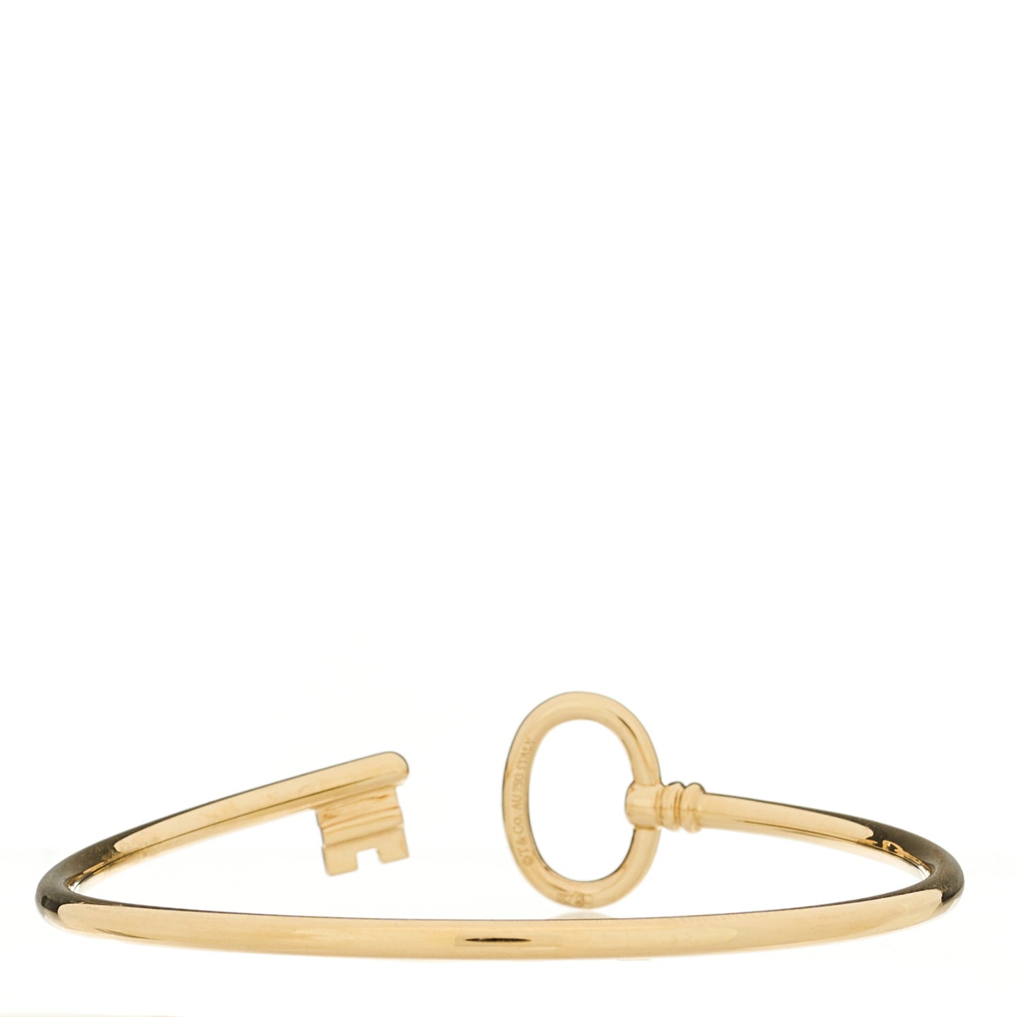 18K Yellow Gold Keys Wire Bracelet