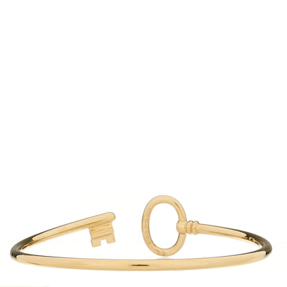 Tiffany 18K Yellow Gold Keys Wire Bracelet 2 of 3