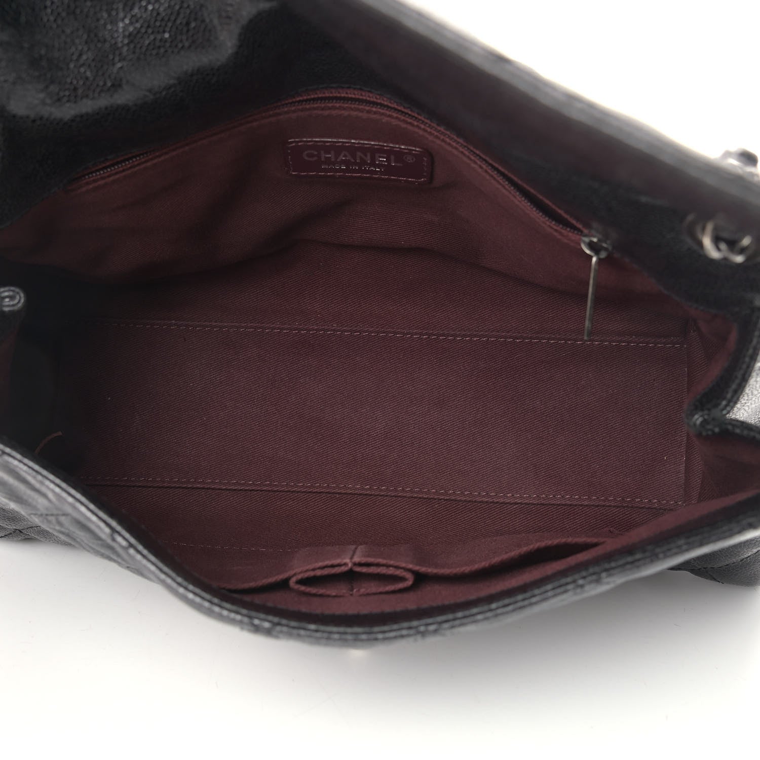 Chanel Crumpled Grained Calfskin Jumbo CC Crave Flap Black 5 of 10