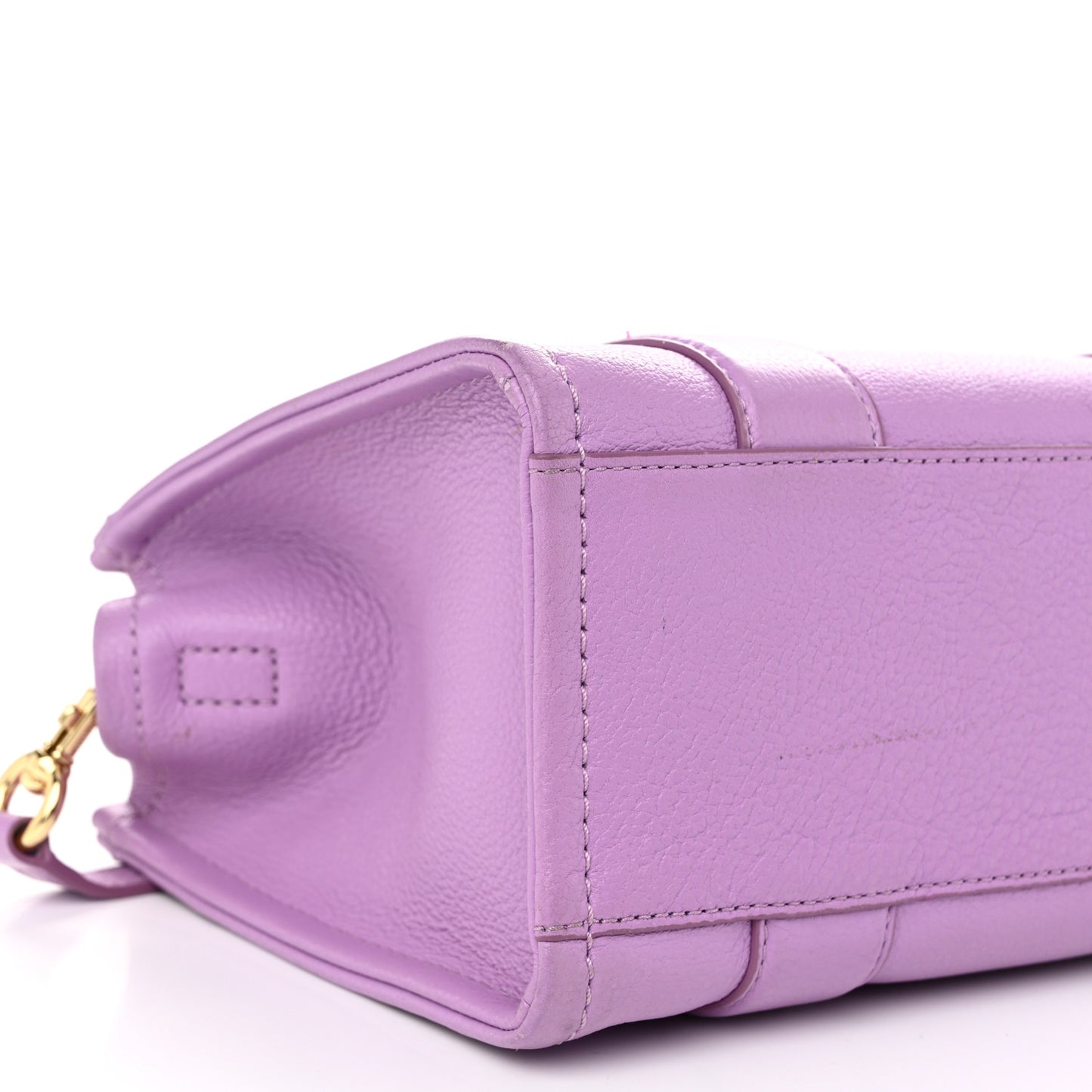 Grained Calfskin Mini The Tote Bag Purple