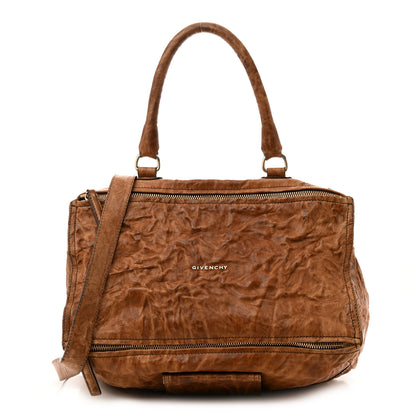Givenchy Tumbled Sheepskin Large Pandora Brown 1 of 17