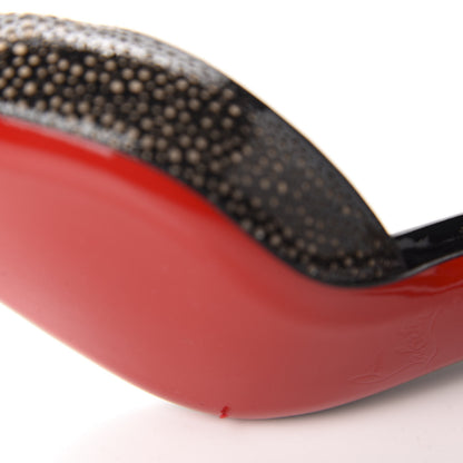 Christian Louboutin Patent Glitter Galupump 70 Pumps 35.5 Black Gold 9 of 9