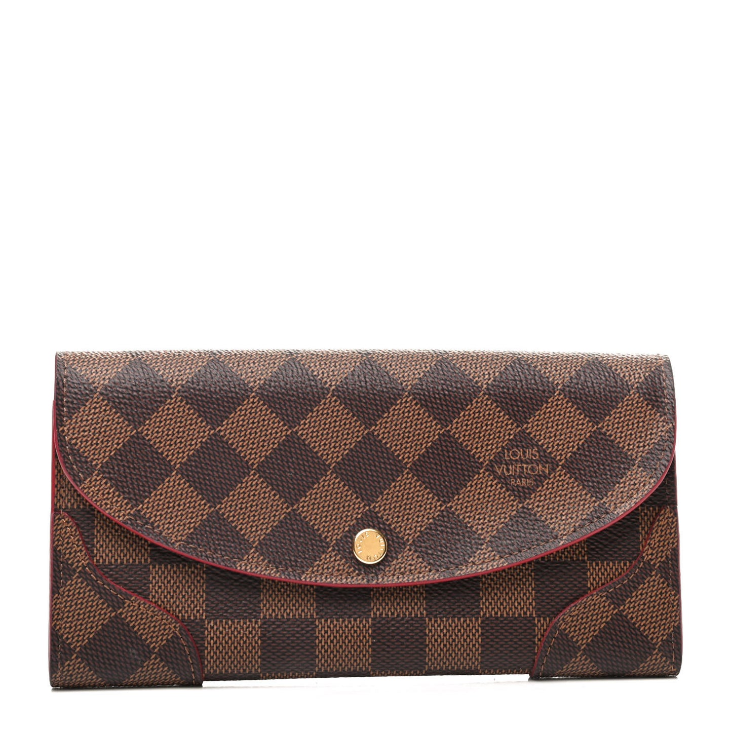 Damier Ebene Caissa Wallet Cherry