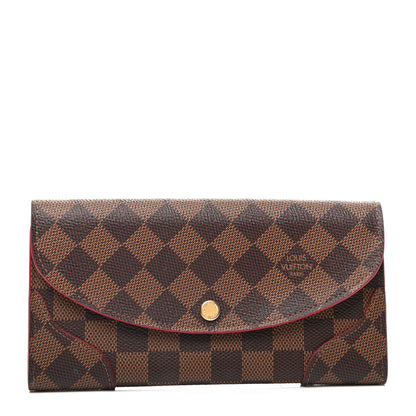 Louis Vuitton Damier Ebene Caissa Wallet Cherry 1 of 8