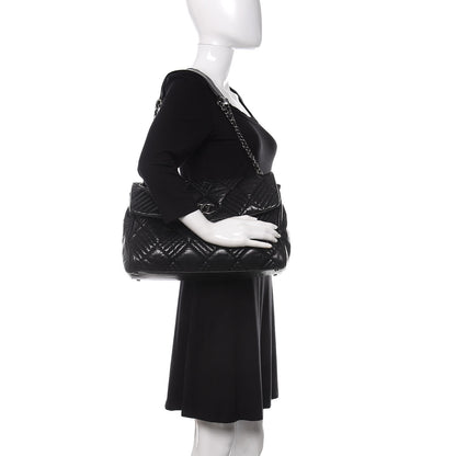 Chanel Lambskin In and Out XL Maxi Flap Black 2 of 12