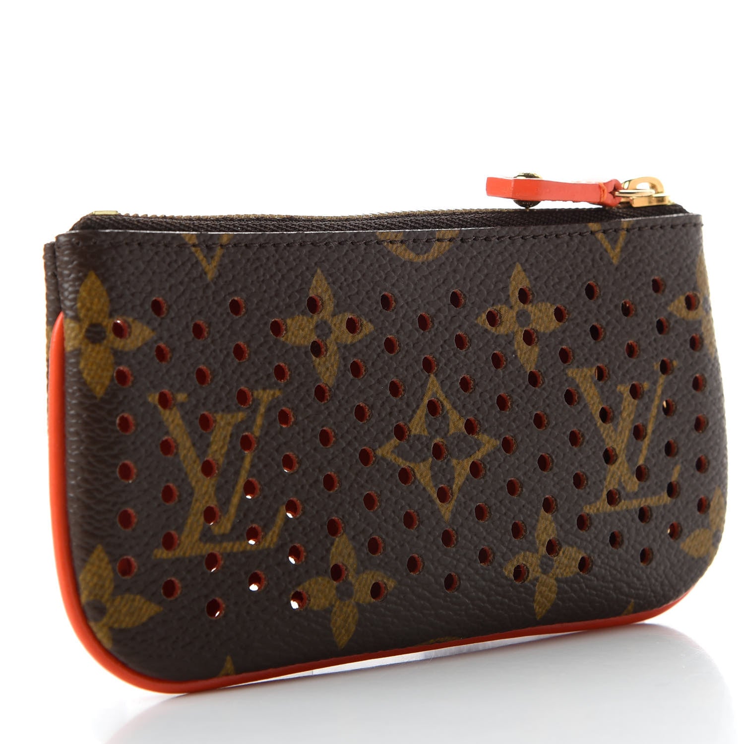 Louis Vuitton Monogram Perforated Key Pouch Orange 3 of 8