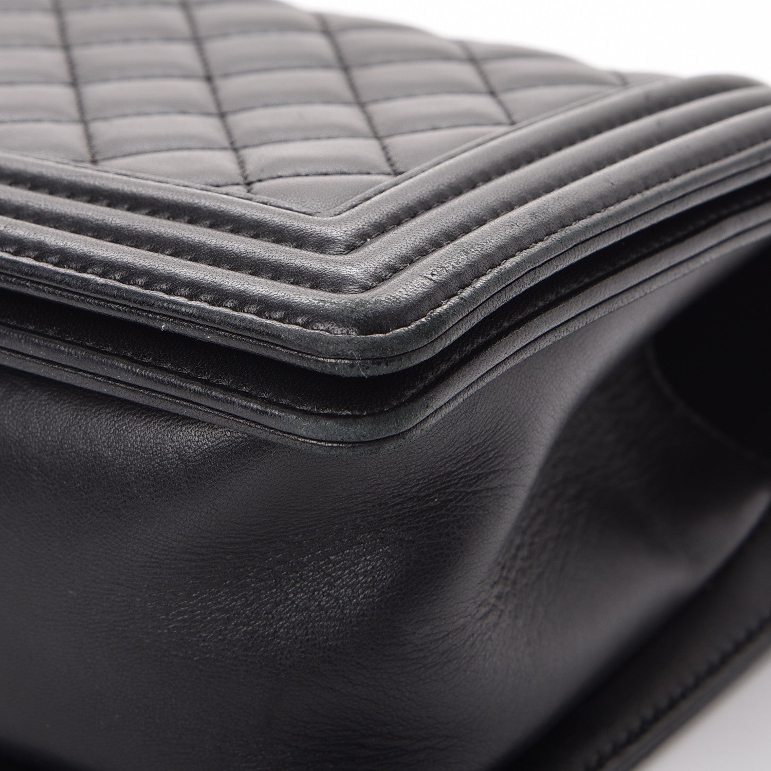Chanel Lambskin Quilted Medium Boy Flap Black 10 of 19