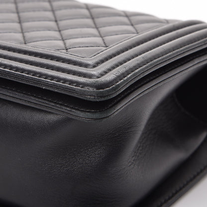 Chanel Lambskin Quilted Medium Boy Flap Black 10 of 19