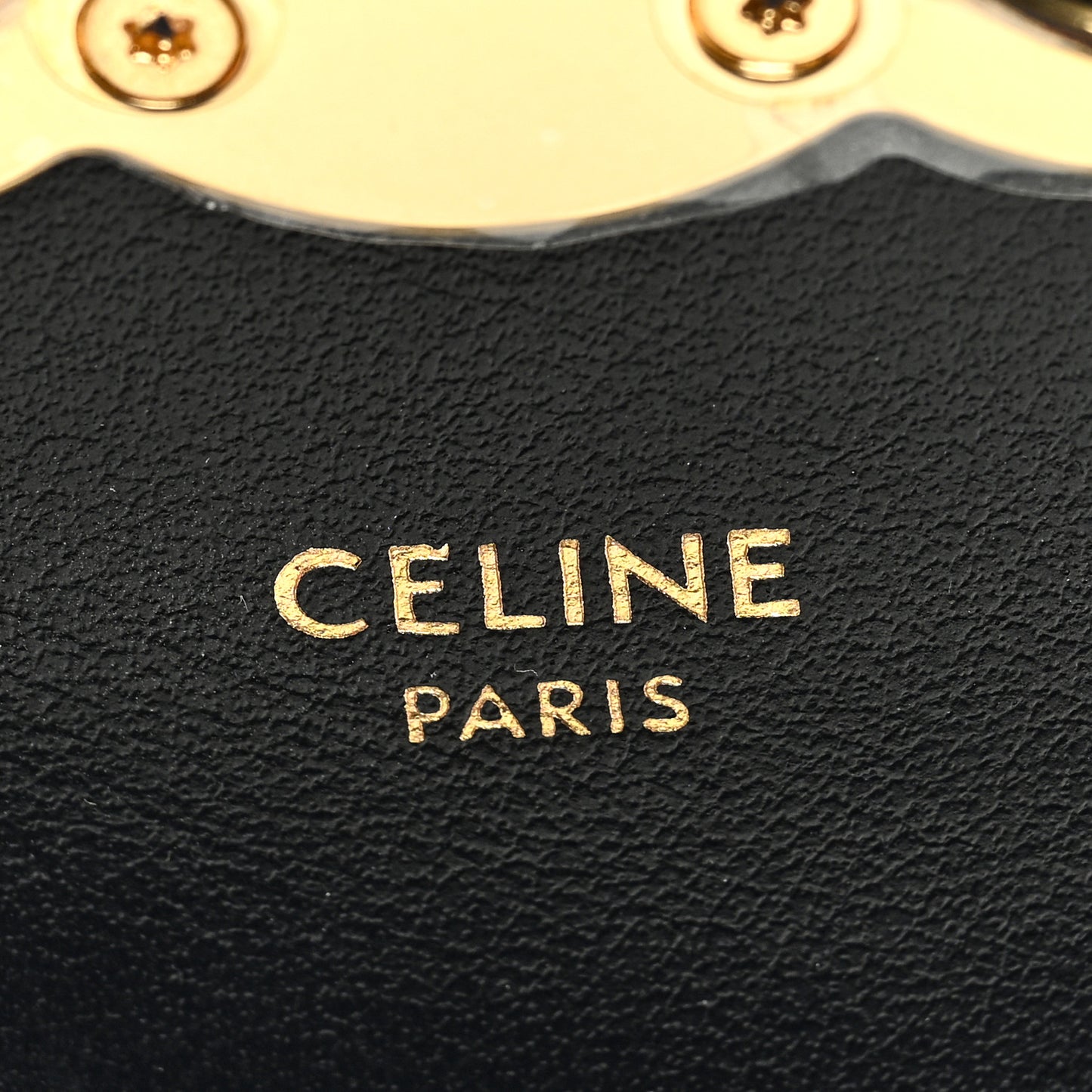 Shiny Calfskin Mini Triomphe Black