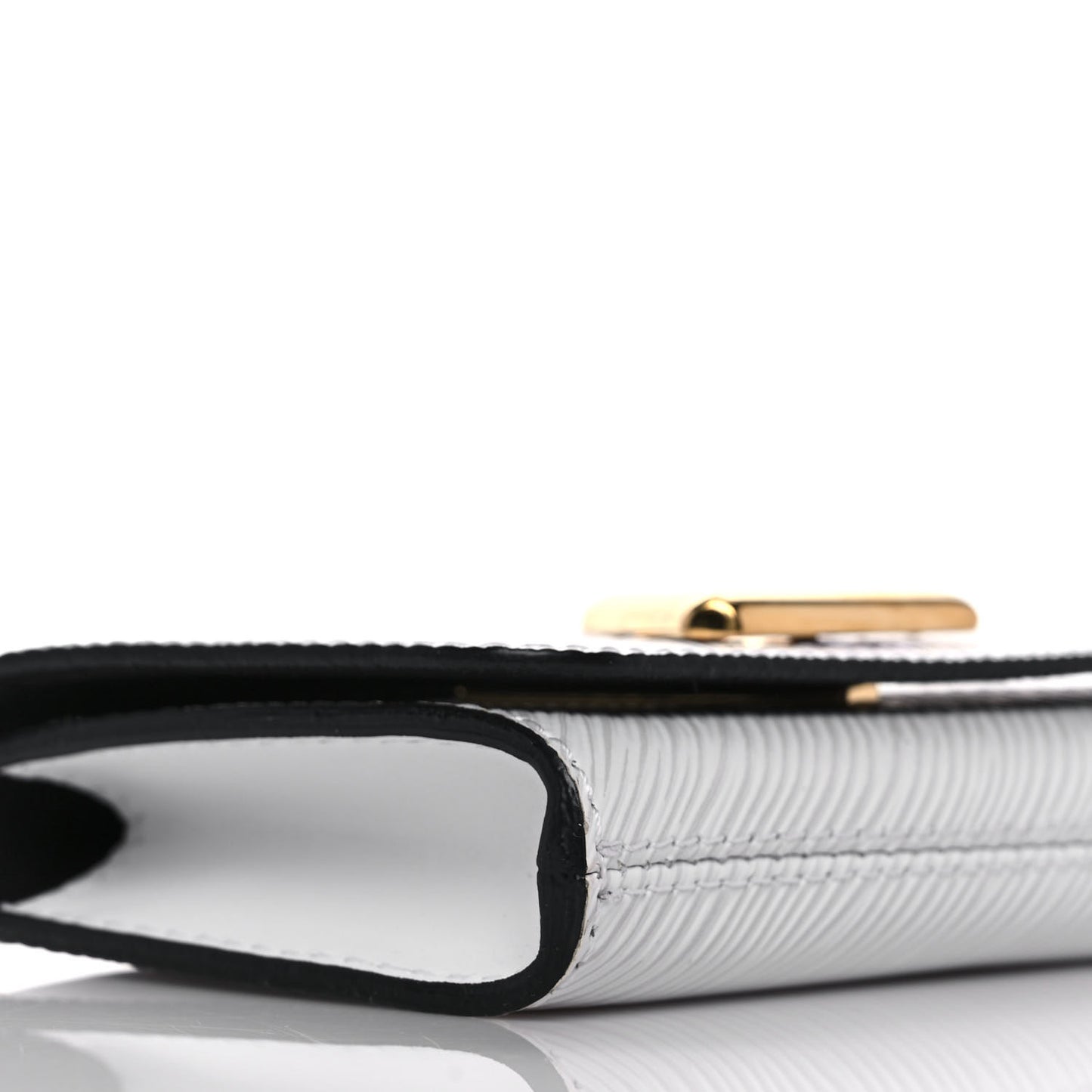 Epi Twist Compact Wallet White