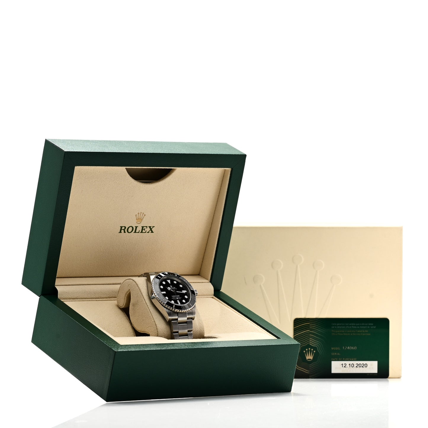 Stainless Steel 41mm Oyster Perpetual Submariner Watch Black 124060