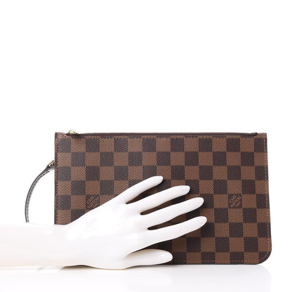 Louis Vuitton Damier Ebene Neverfull MM GM Pochette 2 of 8