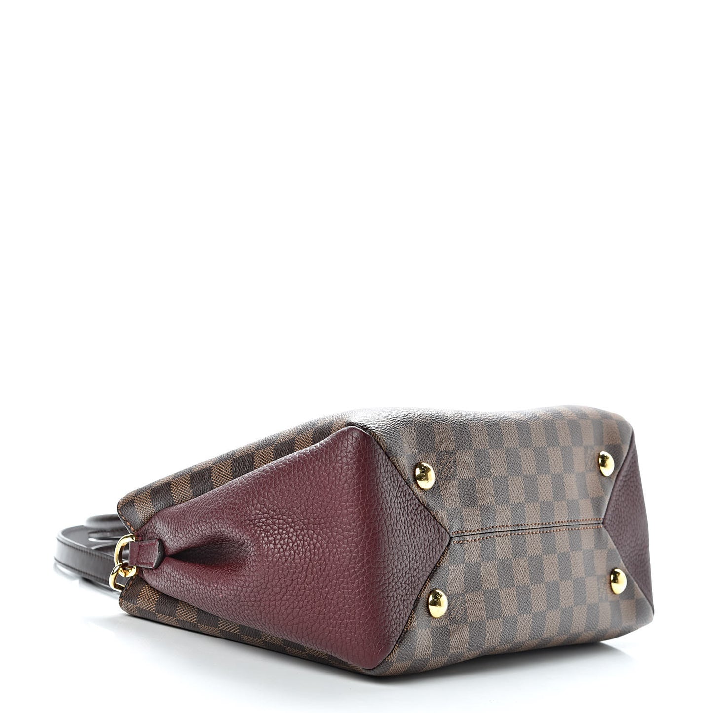 Damier Ebene Cuir Taurillon Brittany Bordeaux