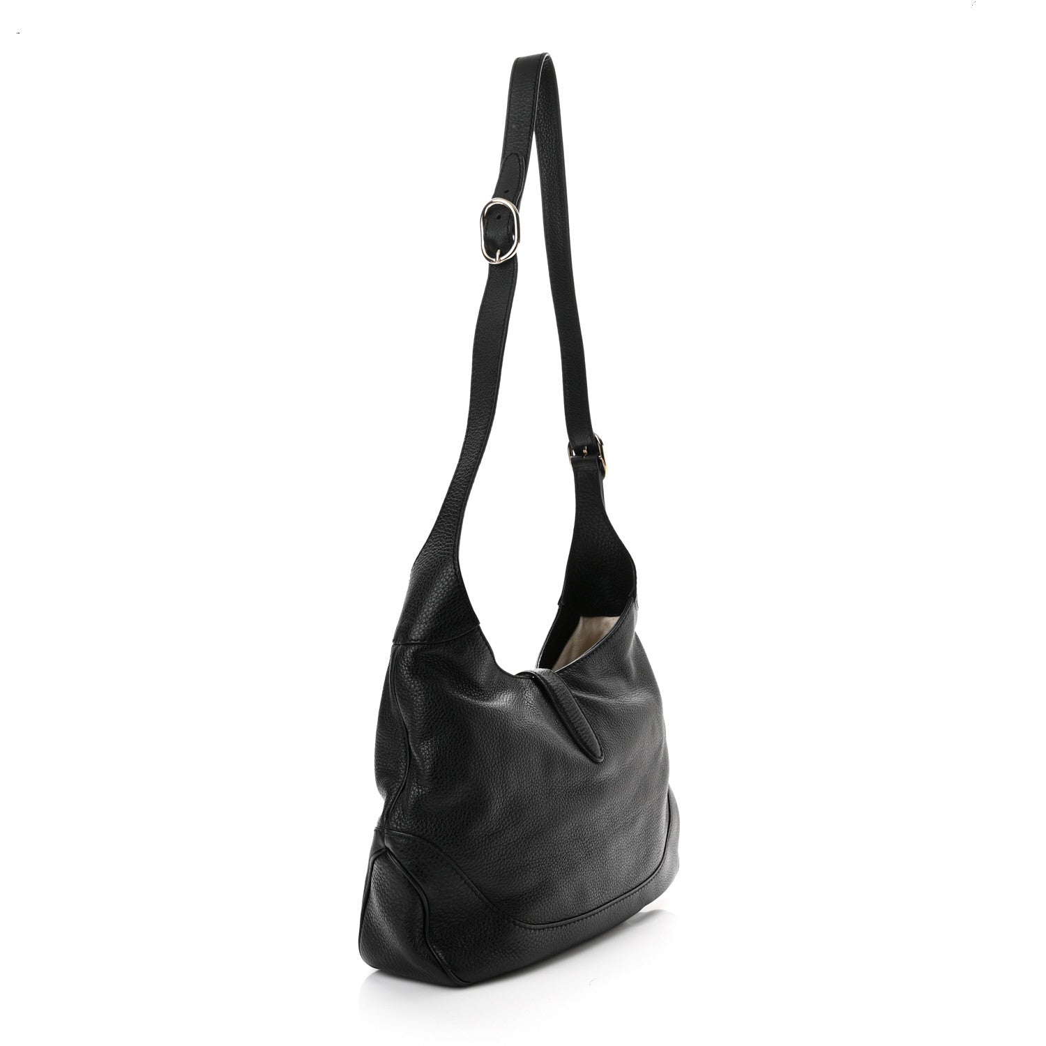 Gucci Calfskin Medium New Jackie Shoulder Bag Black 2 of 10