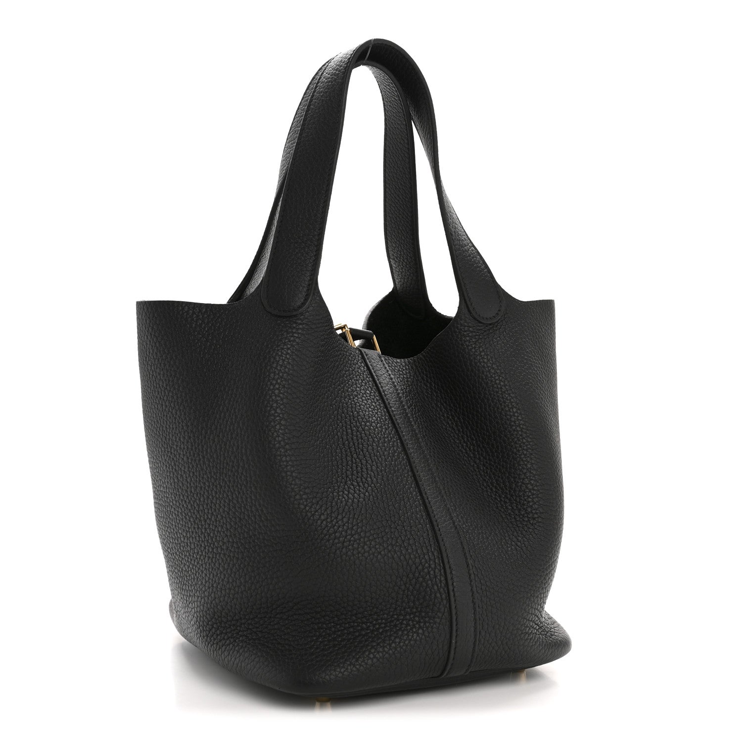 Hermes Taurillon Clemence Picotin Lock 22 MM Black 3 of 11