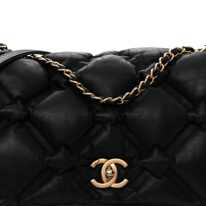 Chanel Calfskin Quilted Large Chesterfield Flap Black 9 of 11