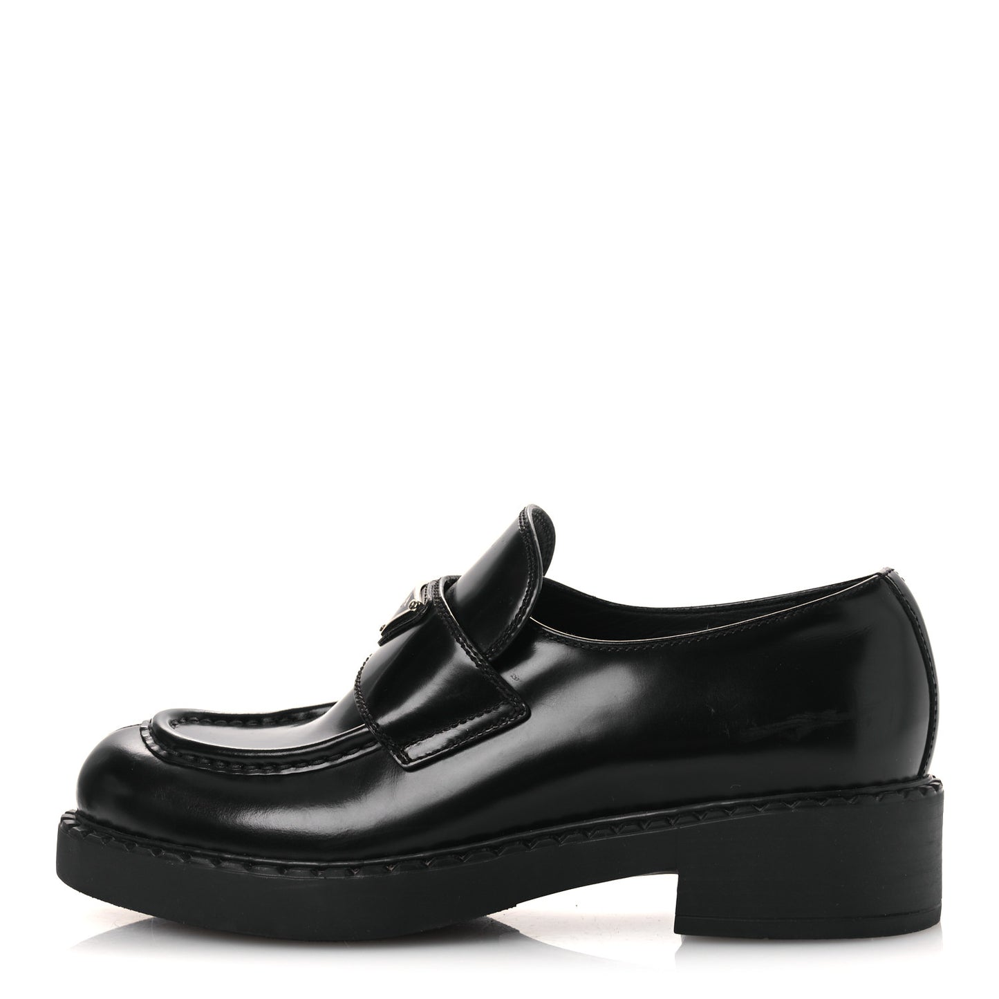 Vernice Triangle 50mm Loafers 39 Black